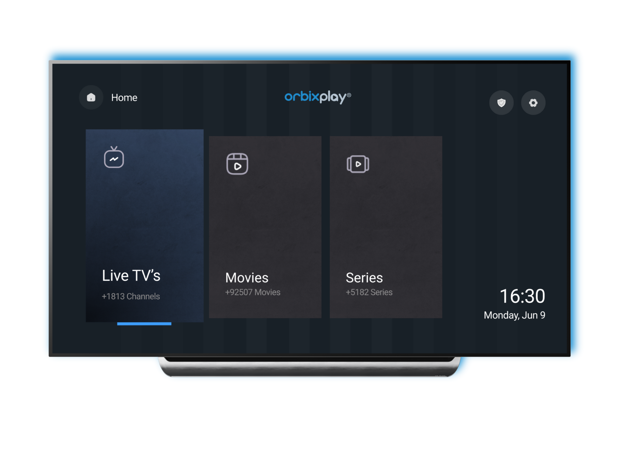 Choose Live, Movies, or Series